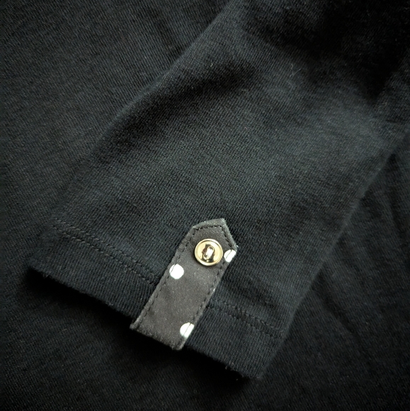 Karen Scott Petites 3/4 Sleeve Collard Top - Picture 3 of 7